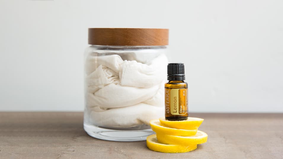 DIY Surface wipes using essential oils
