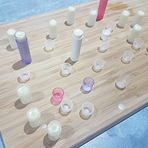 Lip Balm Sticks using low tox ingredients and essential oils