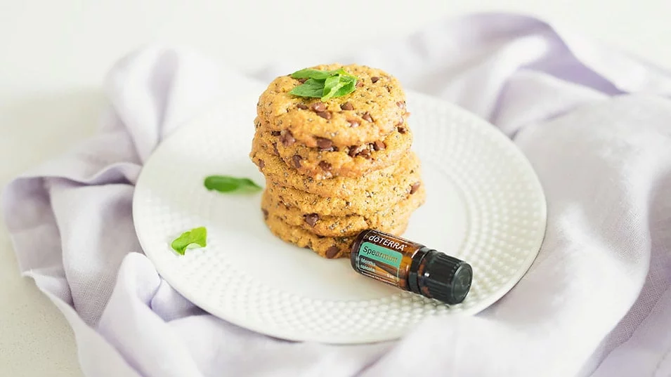 Chocolate Chip Cookie Recipe with Spearmint Essential Oil