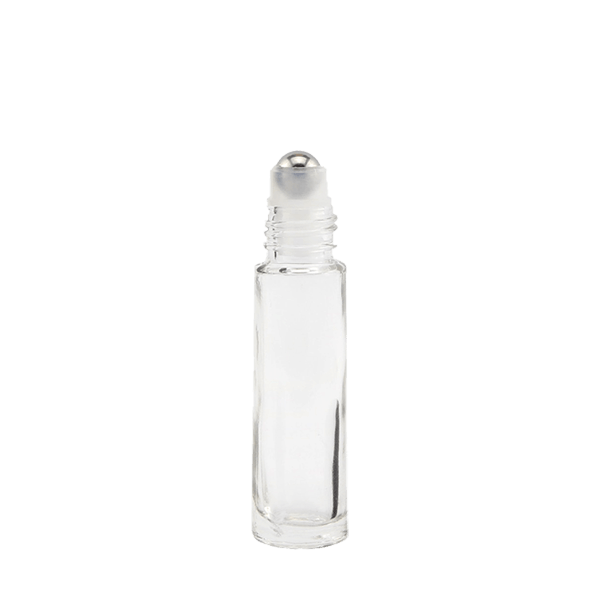 10ml Clear Thick Glass Roller Bottle