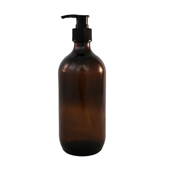 500ml Amber Glass Pump Bottle