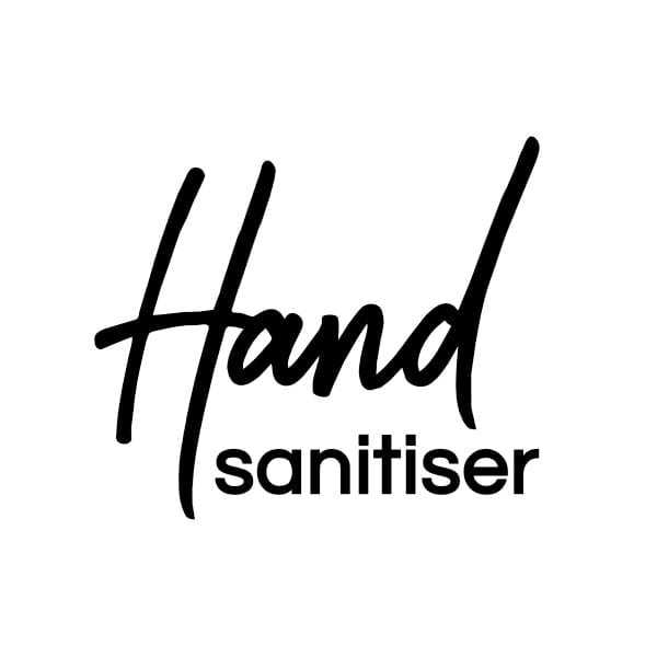 Hand Sanitiser Vinyl Label
