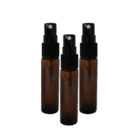 10ml amber glass mist spray bottle - 3 pack