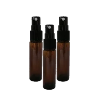 10ml amber glass mist spray bottle - 3 pack
